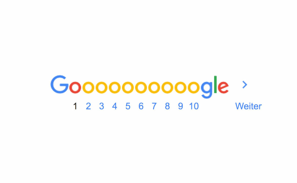 Google auf Platz eins