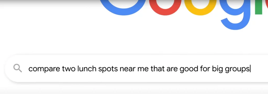 Longtail Suchanfragen auf dem Vormarsch - Screenshot Sucheingabe Google