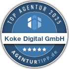 Agenturtipp-Siegel - Top Agentur 2025: Koke Digital GmbH